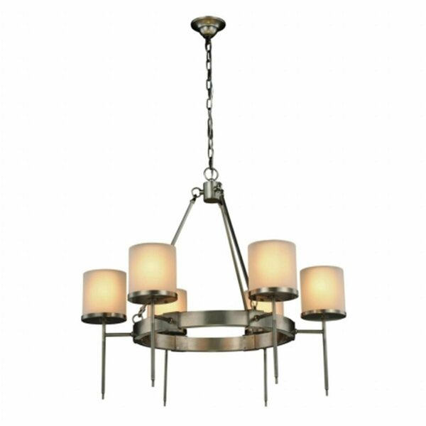 Lighting Business Bradford Vintage Nickel Pendant Lamp, 32 x 35 in. LI638261